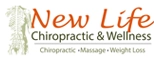 The New Life Chiropractic website scrolling logo